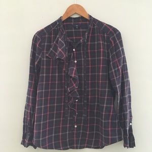 Gap Plaid Button-down Top